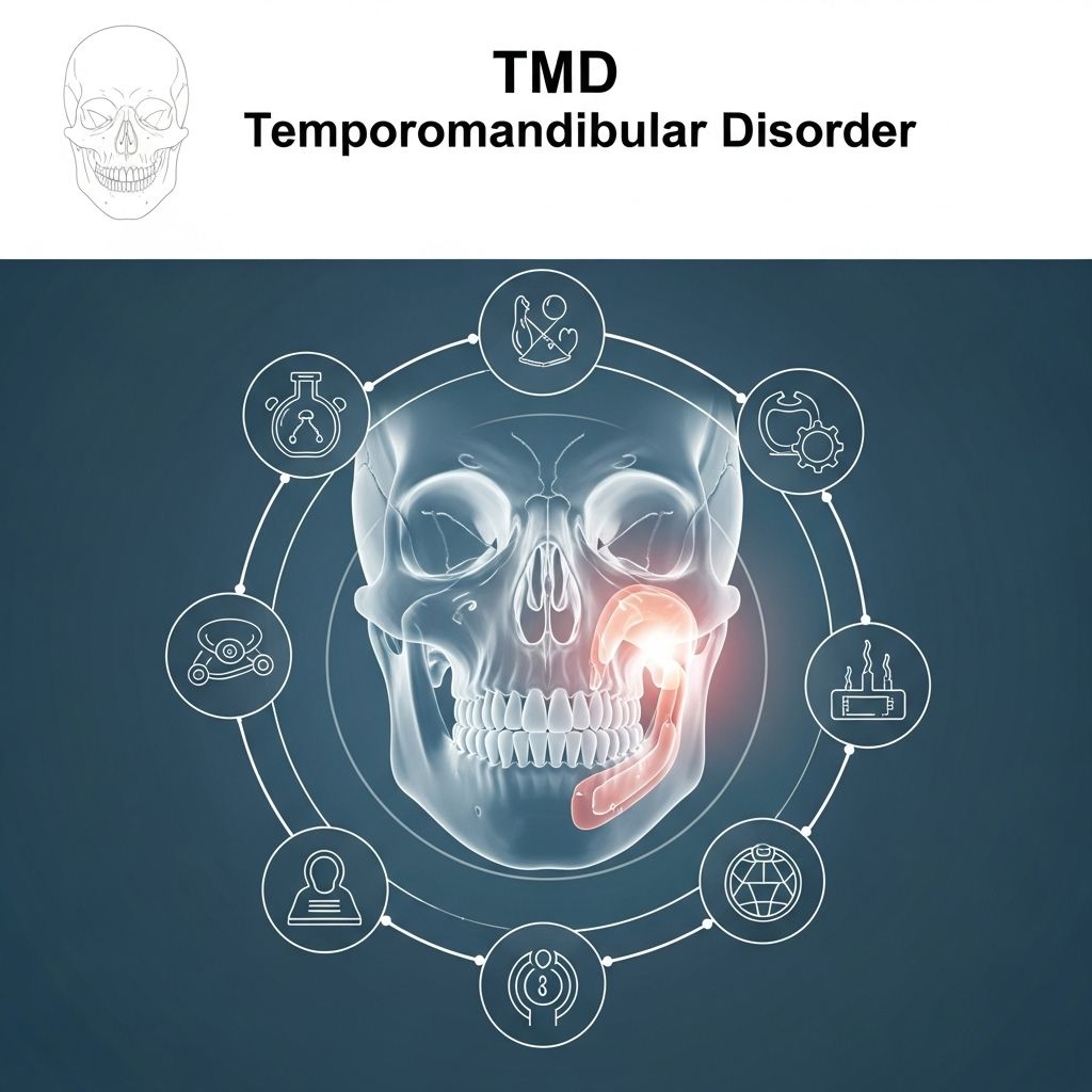 Learn about the symptoms, causes, diagnosis, and treatment of temporomandibular disorder (TMD) and strategies for effective management.