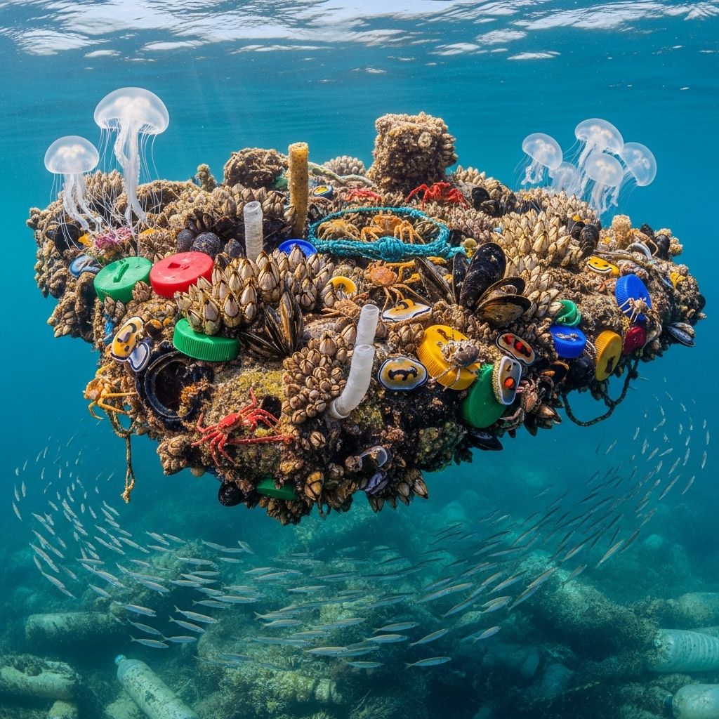 Plastic debris drifting in our oceans is not just litter – it's a new habitat fueling invasion and dispersal of unexpected marine species.