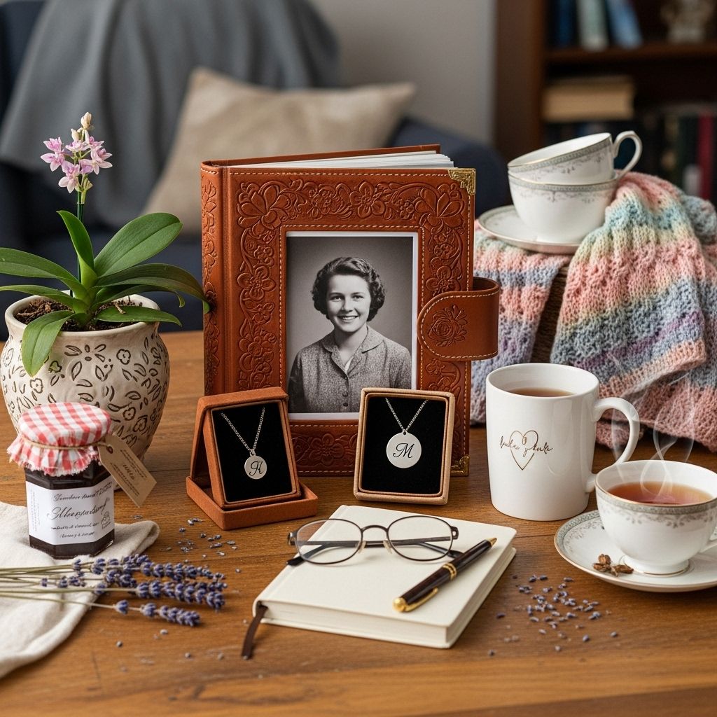 A curated collection of heartfelt surprises to comfort her heart and spark warm memories.