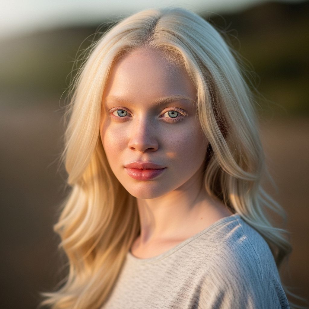 Photographer Angelina D'Auguste’s portraits celebrate the diverse, distinct features and stories of people living with albinism.