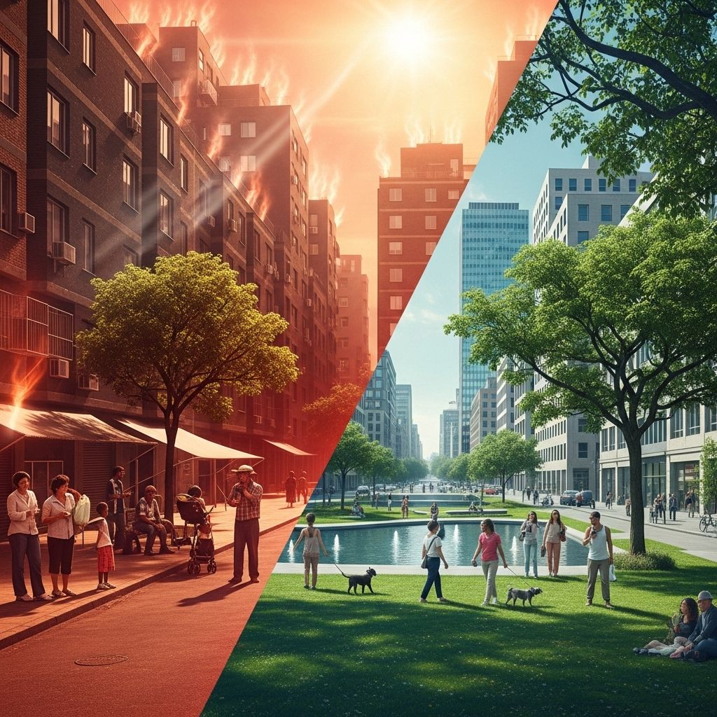 Exploring how urban heat islands disproportionately impact vulnerable communities and spotlighting equitable solutions.