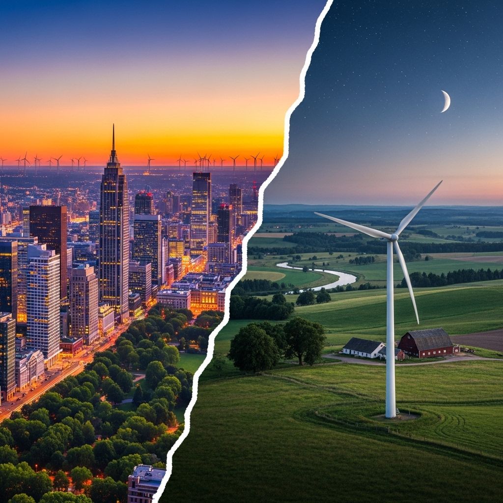 Examining how the differing interests and perceptions of urban and rural communities impact national climate action and policy responses.