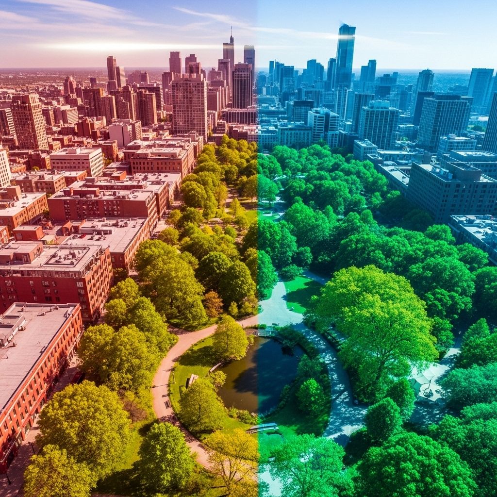 Examining how expanding urban tree canopies cool cities, improve health, and enhance resilience.