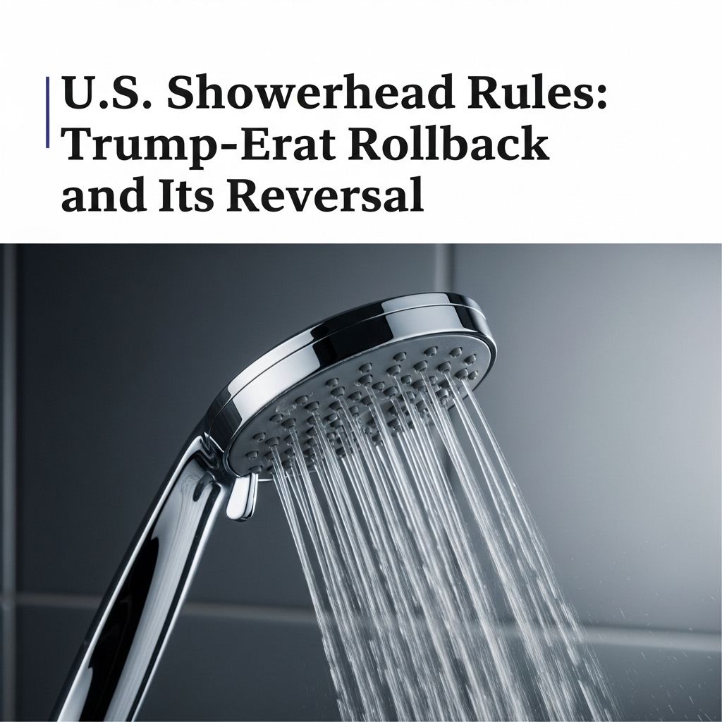 Exploring the impact, controversies, and politics behind federal showerhead flow regulations and their recent reversals.