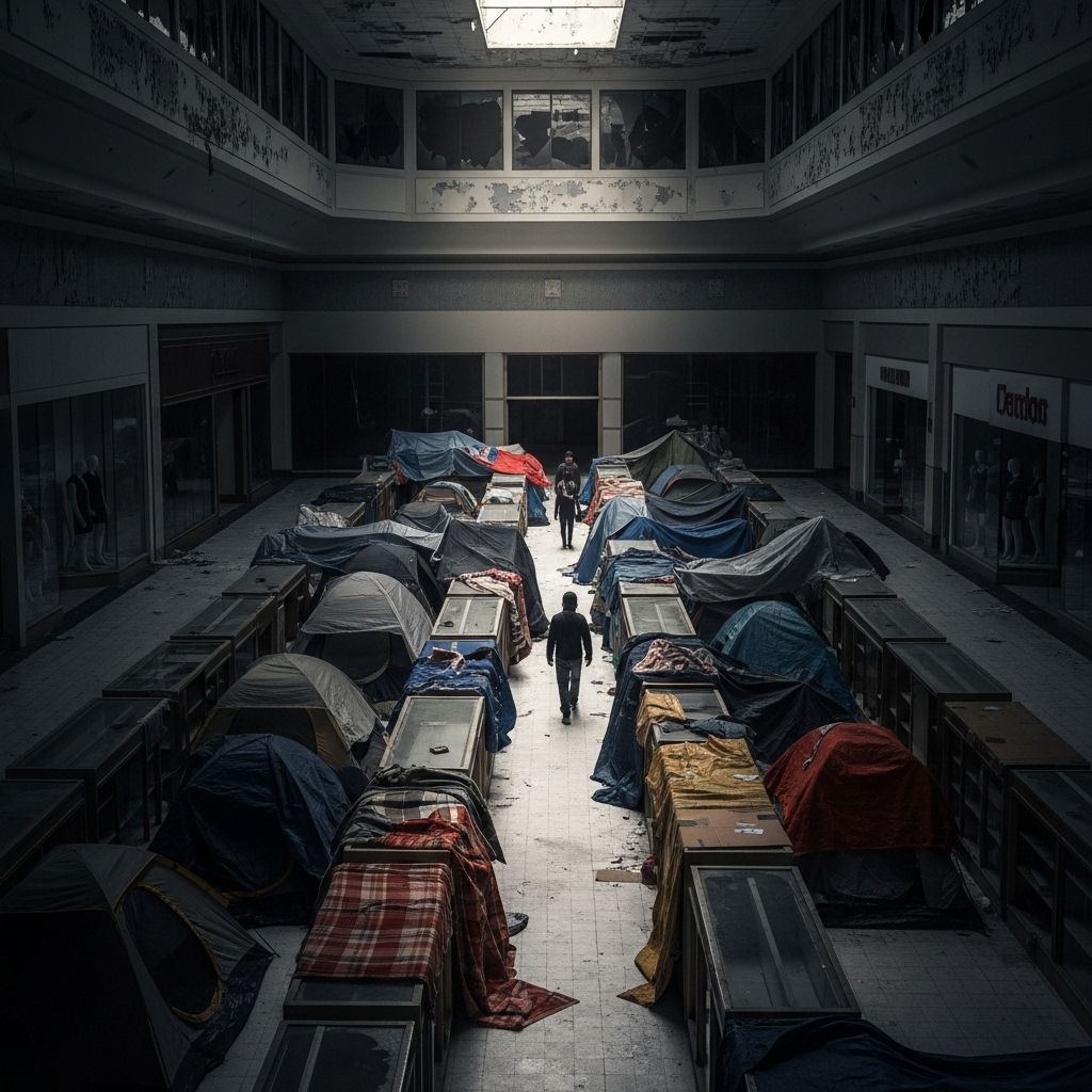 Could underused department stores in malls become catalysts for affordable housing and help address homelessness in American cities?