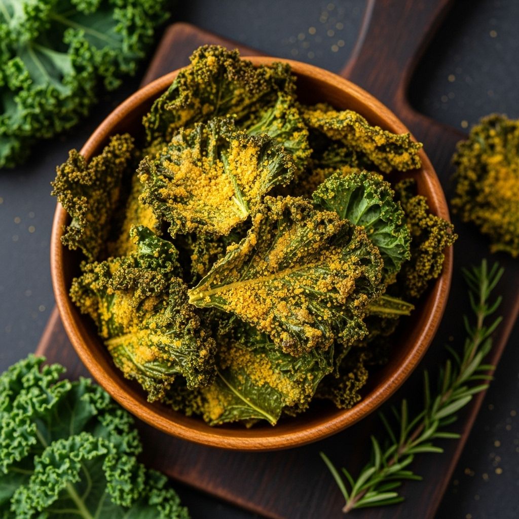 Discover the recipe, health benefits, and pro tips for making the perfect vegan cheesy kale chips—a crunchy, savory snack for everyone.