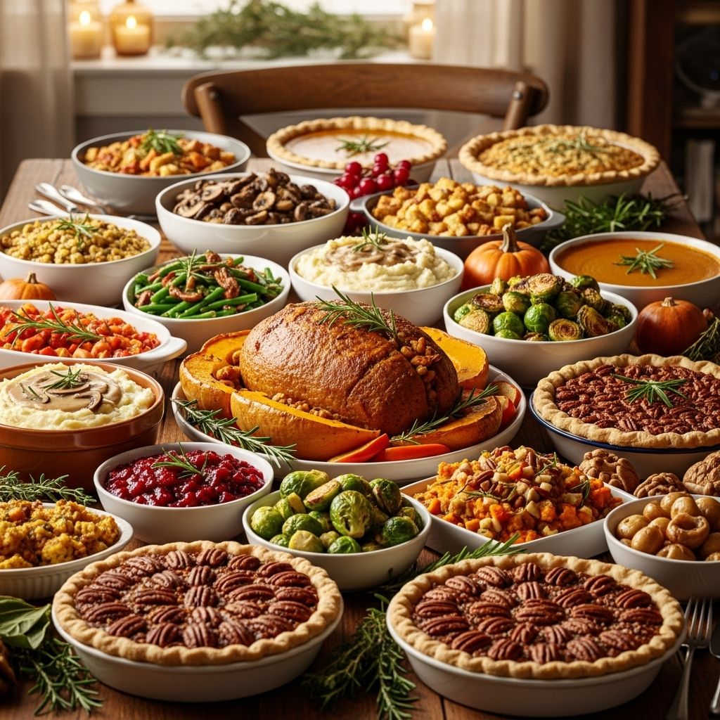 Celebrate Thanksgiving with a feast of wholesome vegan dishes, from crowd-pleasing mains to festive sides and decadent desserts.