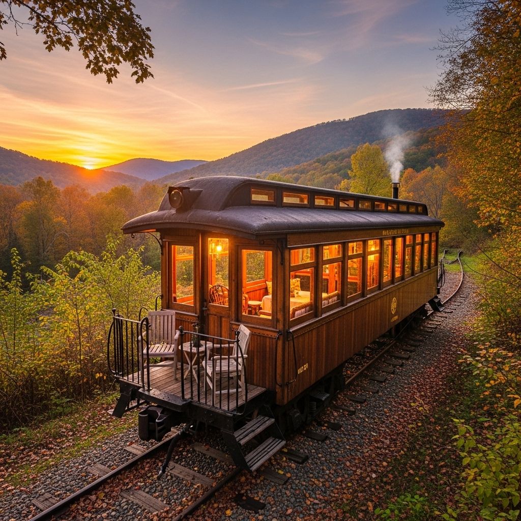 Vintage Train Cars as Unique Airbnb Getaways Experience the charm of vintage train cars turned into cozy Airbnb retreats