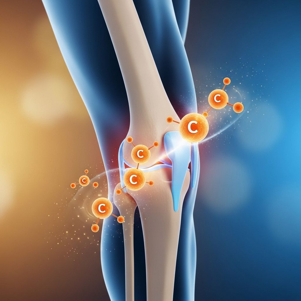Uncover the impact of vitamin C on joint health: Evidence-based insights into pain relief, inflammation, and arthritis management.