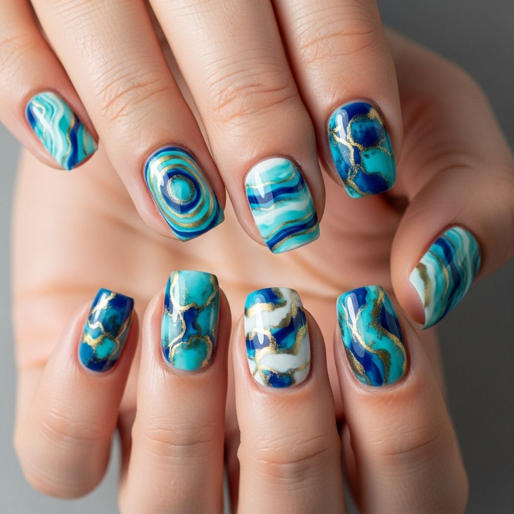 Discover the mesmerizing art of water marble nails with pro tips, beginner techniques, and endless stunning designs.