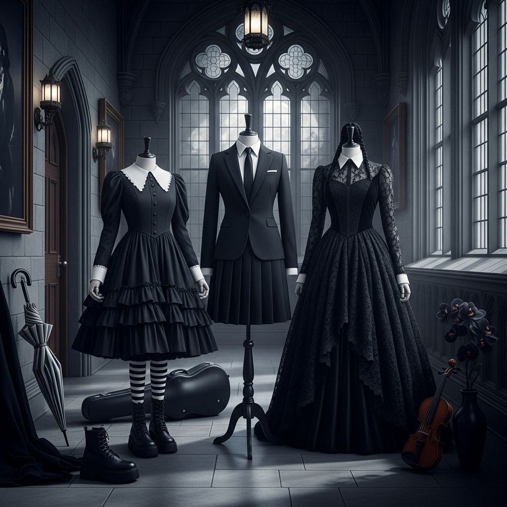 Unleash your gothic glam with top Wednesday Addams and Nevermore Academy-inspired Halloween looks—easy, iconic, and perfect for 2023.