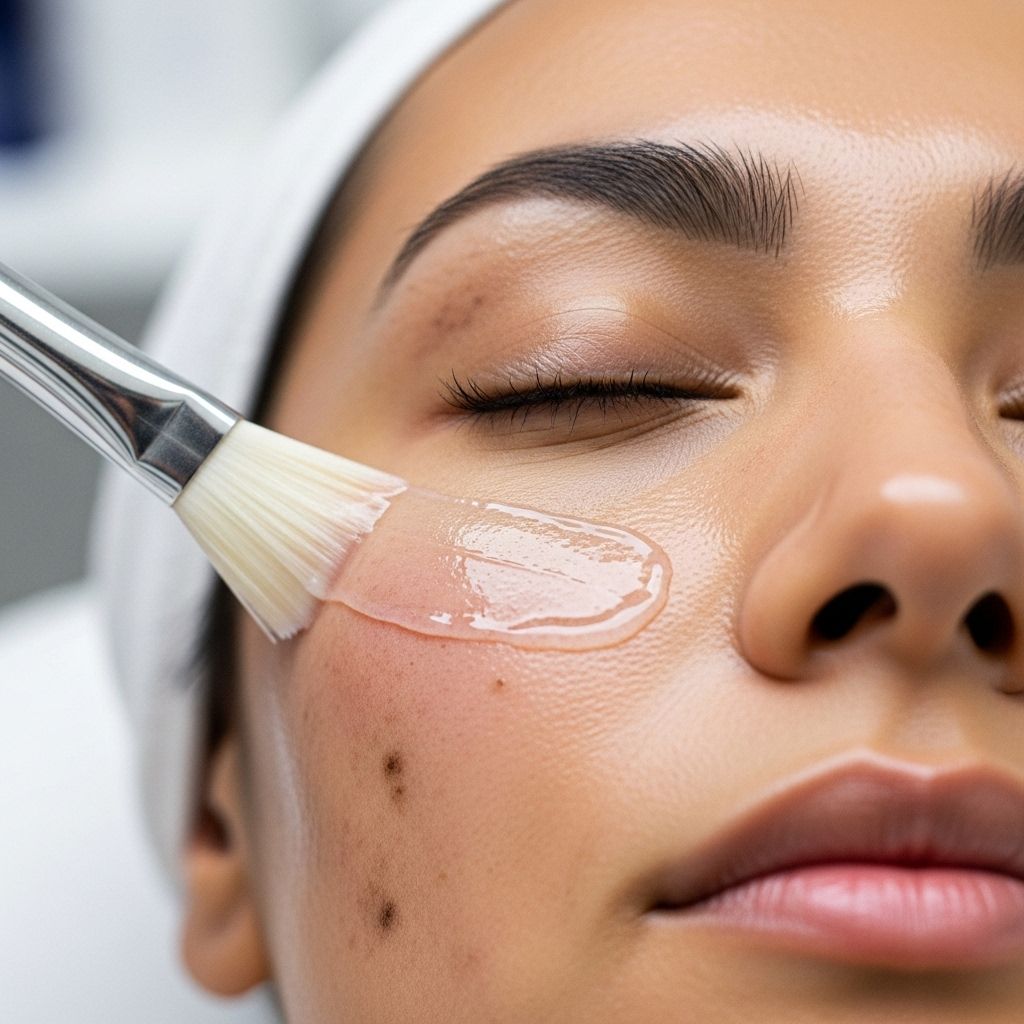 Regular acid peels diminish dark spots and refine skin’s tone for a balanced complexion.