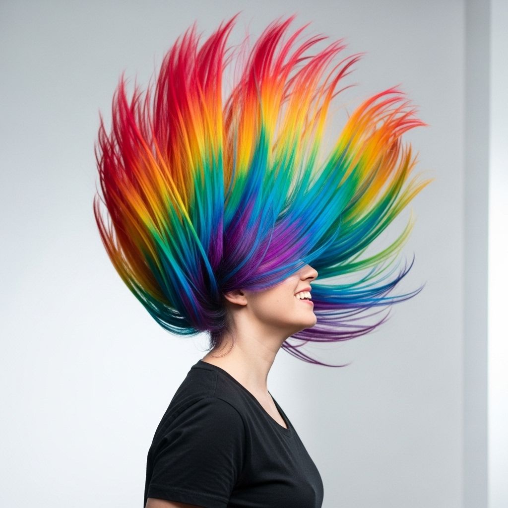 Discover the personal transformation, reactions, and realities of boldly dyeing your hair every color of the rainbow.