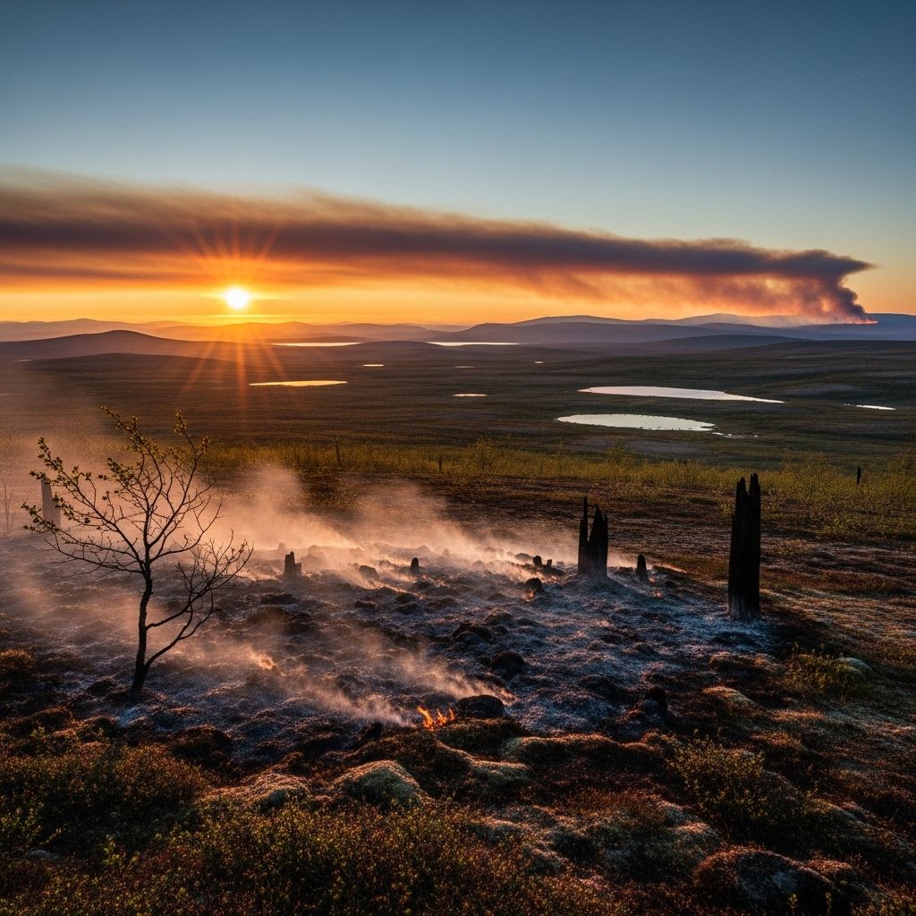 Explore the causes, effects, and global climate implications of intensifying Arctic wildfires and the urgent need to address this growing threat.