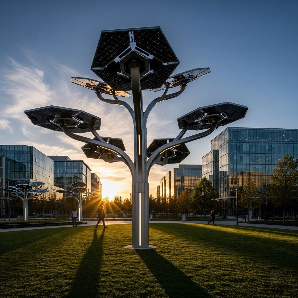 Solar trees blend art, innovation, and renewable energy to create sustainable power solutions for urban and rural landscapes.