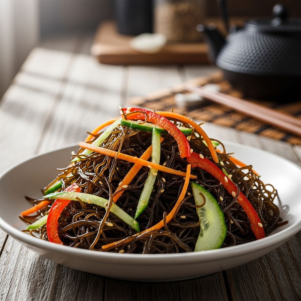 Discover arame seaweed: Its origins, impressive nutrition, health benefits, versatile uses, and unique mild taste.