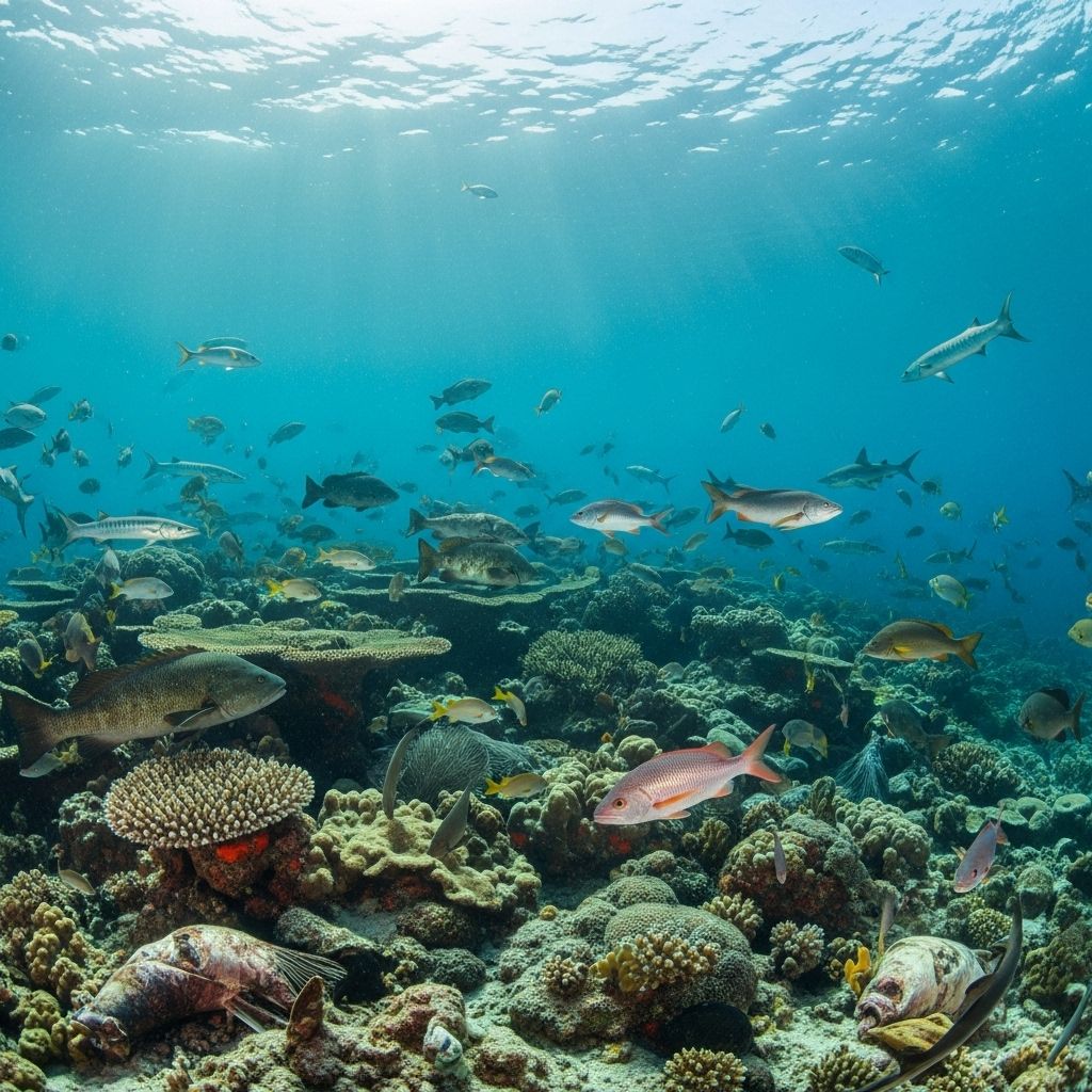 Explore how the disappearance of sharks would trigger dramatic changes in marine ecosystems, fisheries, and global ocean health.