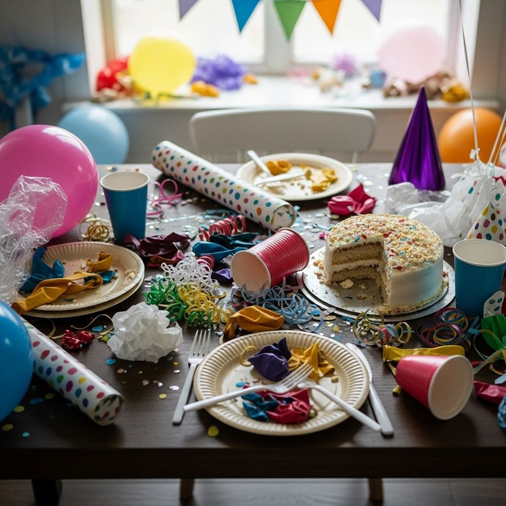 Examining the environmental cost of modern birthday celebrations and how to create more meaningful, less wasteful memories.
