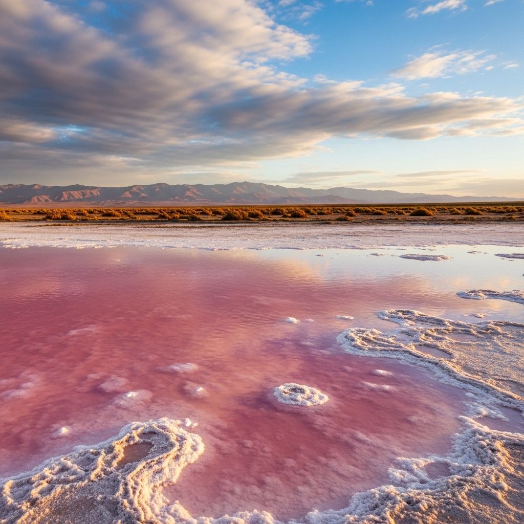 Uncover the environmental science, biological wonders, and global phenomena behind the striking pink hues of salty lakes.