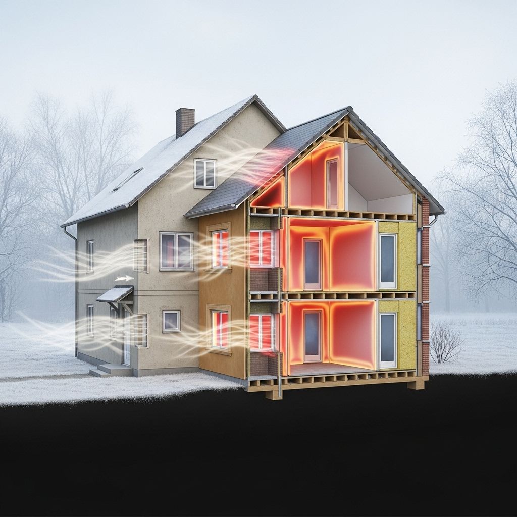 Exploring the history, science, and solutions behind energy-inefficient, draughty homes and the movement toward truly sustainable construction.