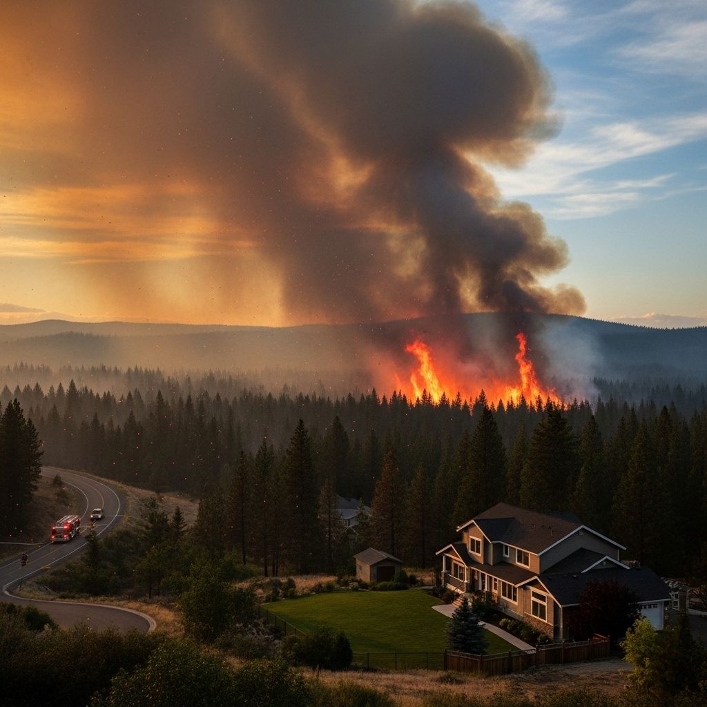 Explore the growing risks and impacts of wildfires at the wildland-urban interface, with insights on causes, challenges, and community responses.