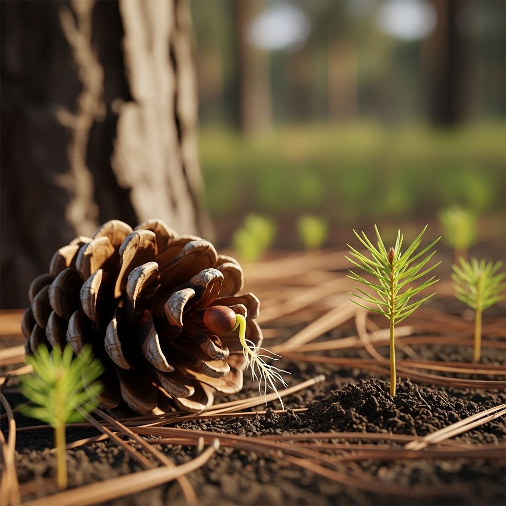 Unraveling the secrets of pine cone reproduction, germination, and growing pine trees from seed.