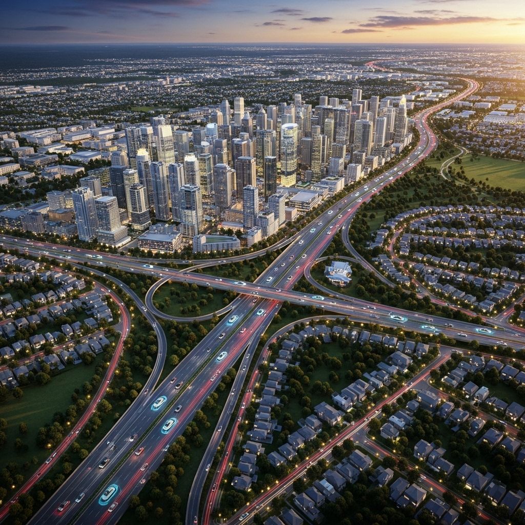 How autonomous vehicles could reshape city landscapes, influence transportation choices, and challenge urban sustainability.