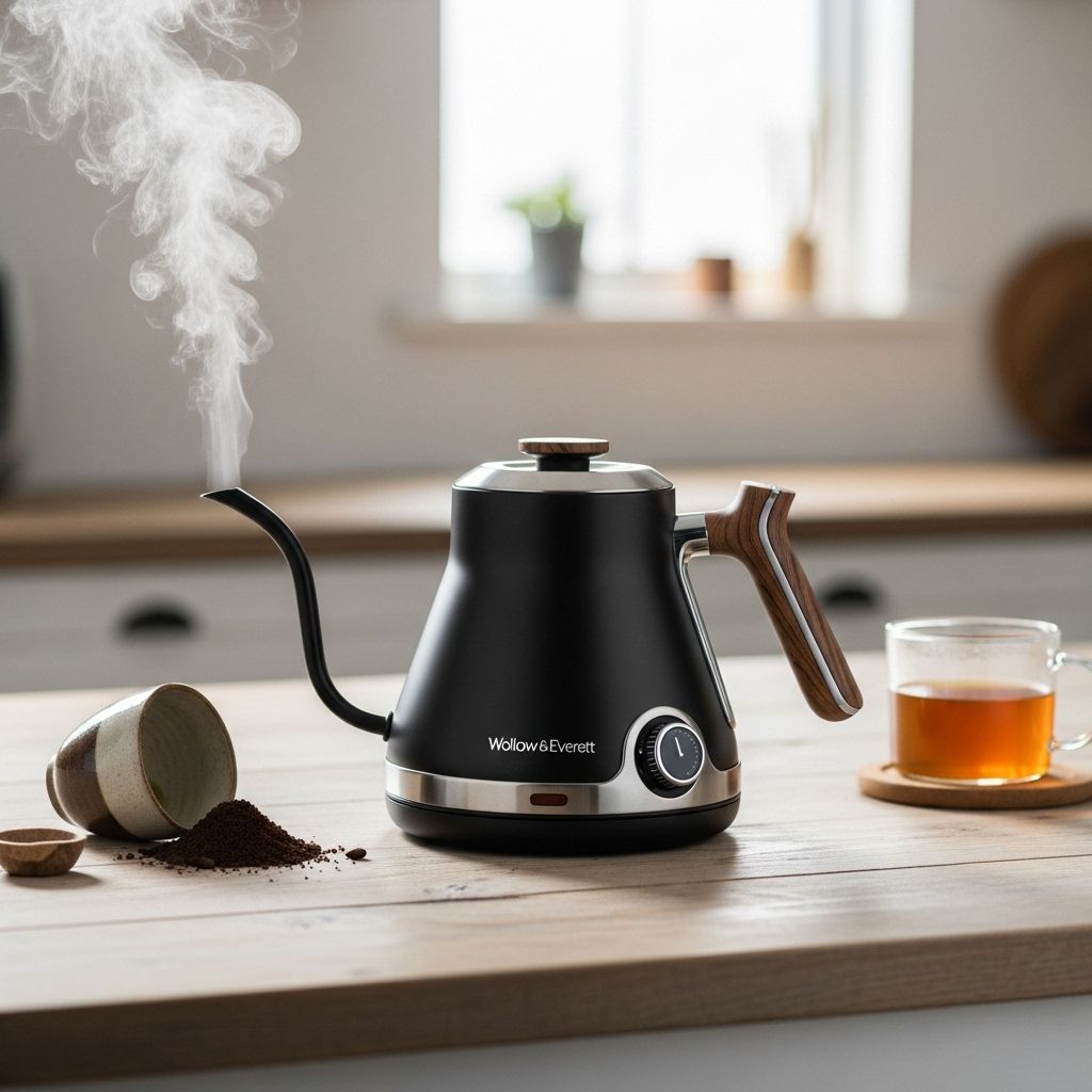 Discover why the Willow & Everett Electric Gooseneck Kettle is a game-changer for tea lovers, coffee aficionados, and anyone who values speed, style, and precision.