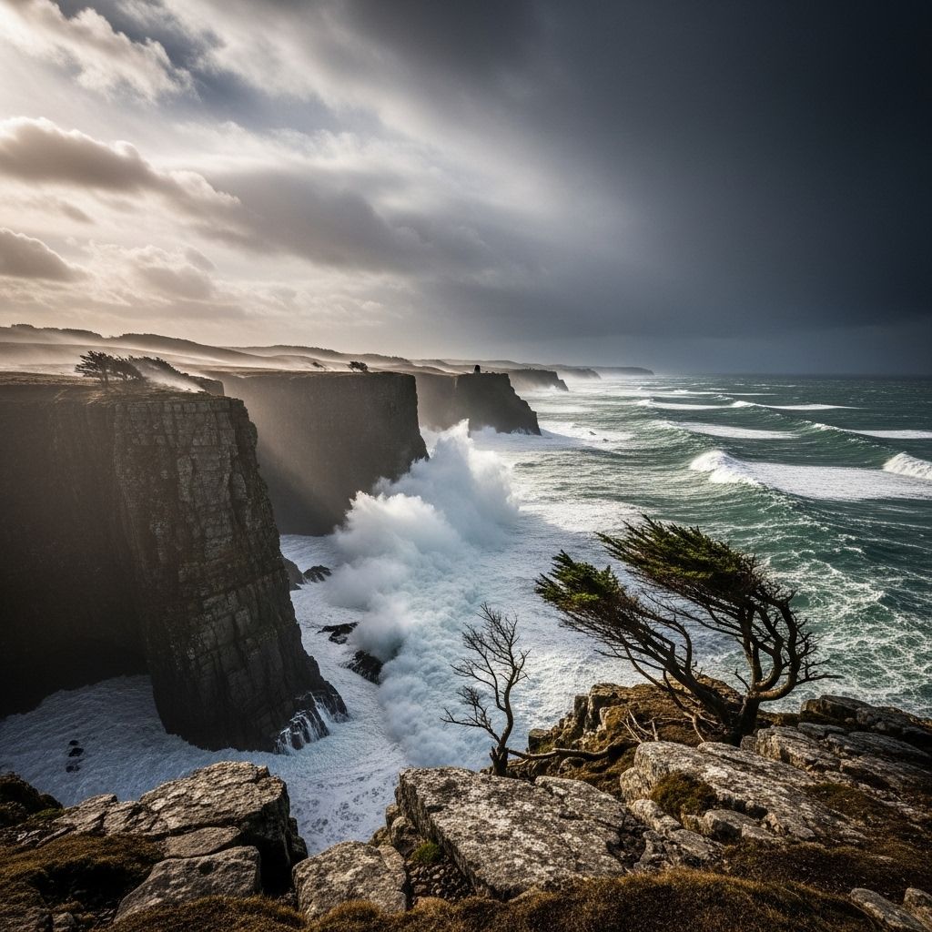 Explore how extreme winds shape remote islands, icy outposts, and bustling cities in the world's most blustery locations.