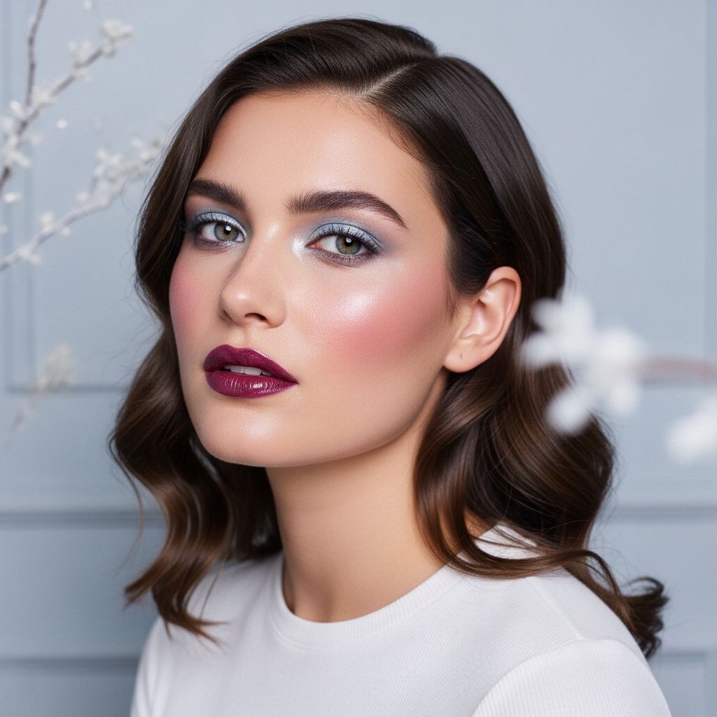 Discover vampy lips, cool tones, and metallic glamour for winter