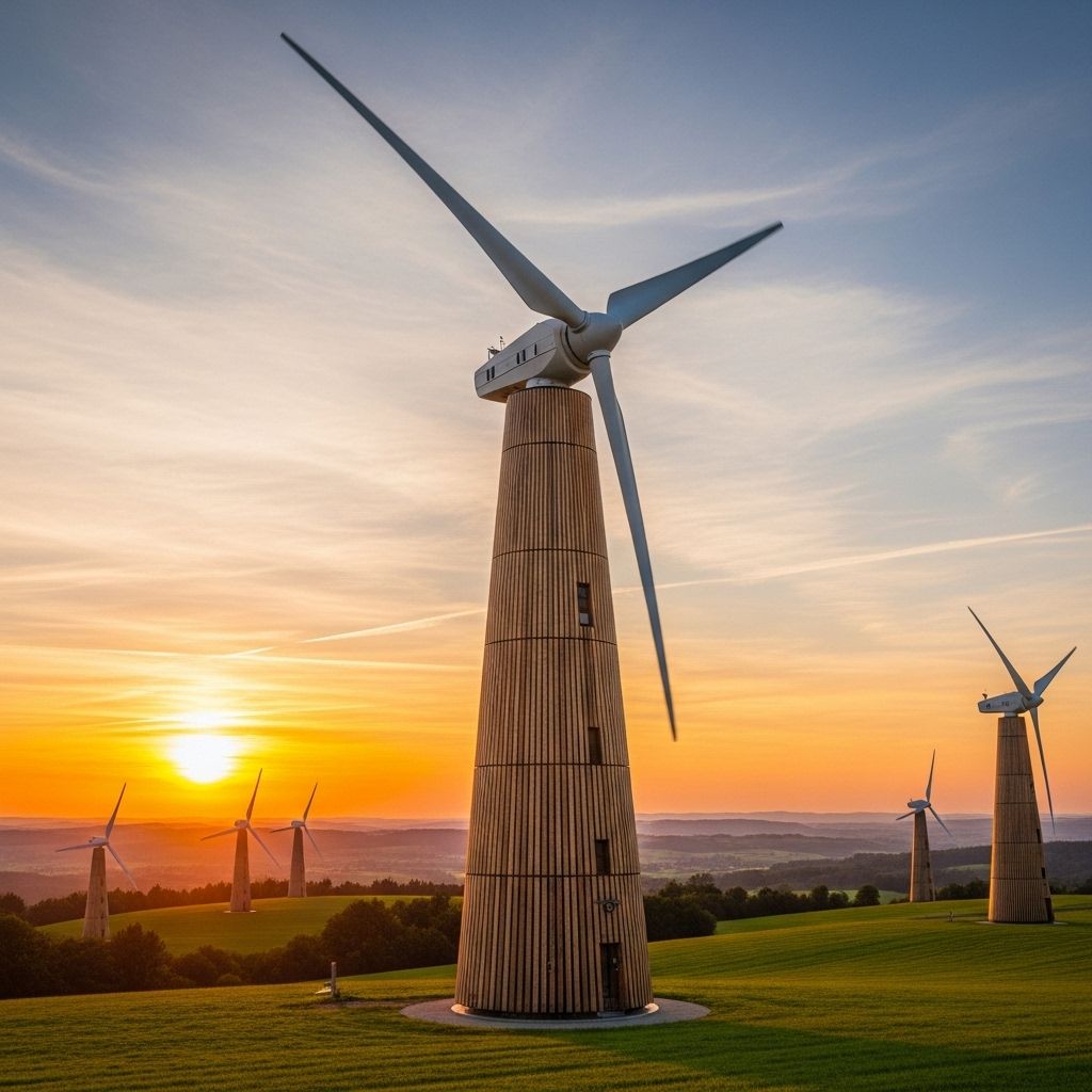 Exploring how engineered wood is redefining wind power with reduced emissions, better logistics, and improved sustainability.