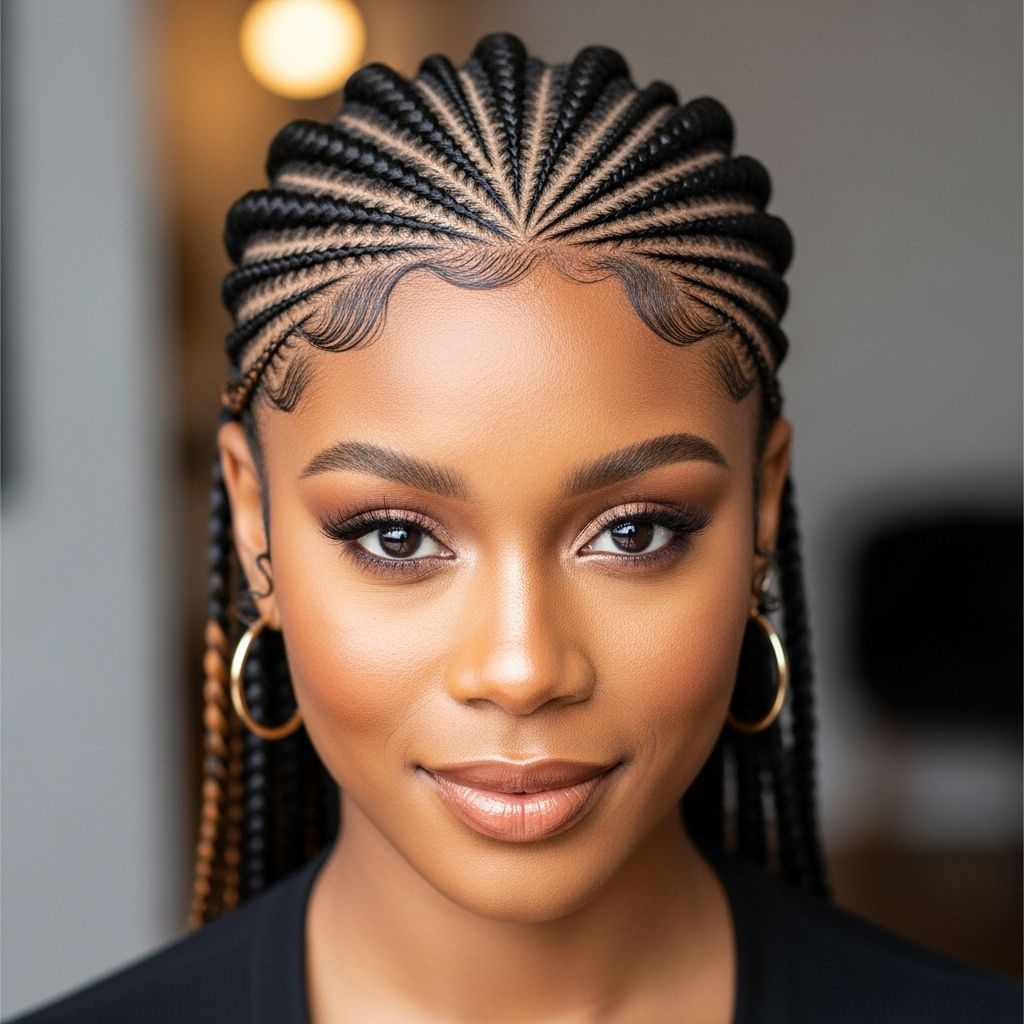 Add a bold twist to your stitch braids with zig-zag parting and expert prepping and aftercare for show-stopping, long-lasting styles.
